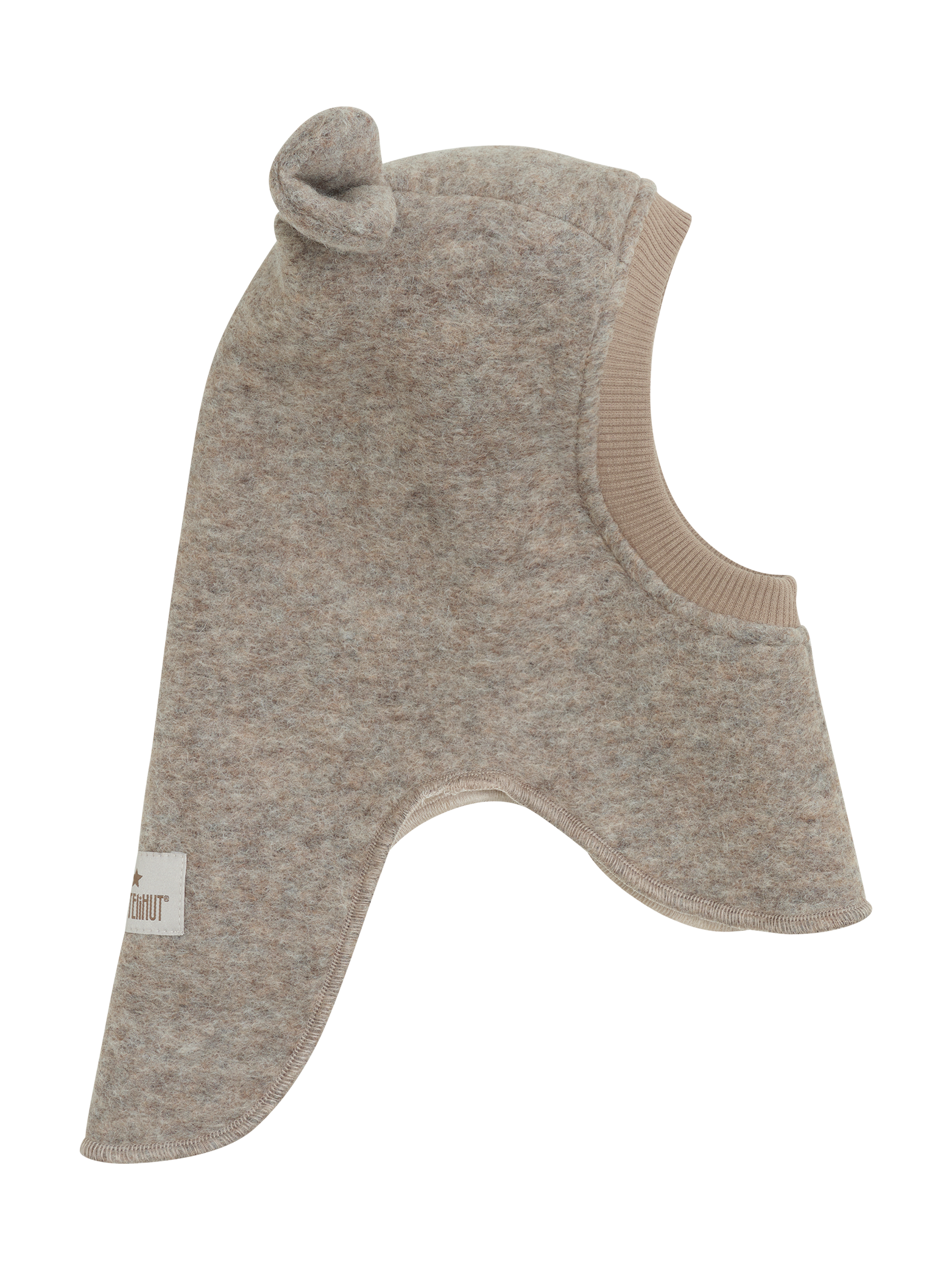 Huttelihut Balaclava Ears Wool - Camel Melange